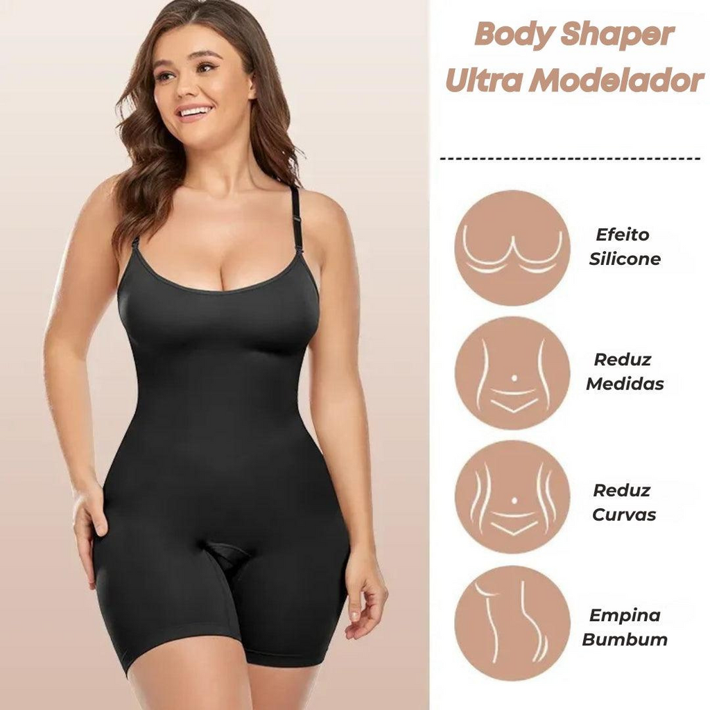 Body Shaper Ultra Modelador - Empina Bumbum e Reduz Medidas